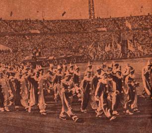 Парад на стадионе Динамо 1959 год