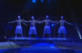 Popov Troupe. Акробаты на батуте. Поповы