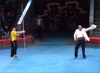 Ustyantsev K., Kozlov. Клоунский дуэт Блюз К. Устьянцев, А. Козлов. Реприза шляпа. reprise hat.